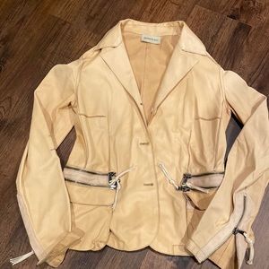 Benedetta Novi Soft Leather Tan Jacket